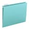 Smead Folder, File, Hang, Ltr, 1/5, Aq Pk SMD64058 - alternate 1